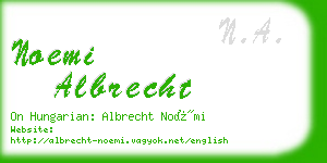 noemi albrecht business card